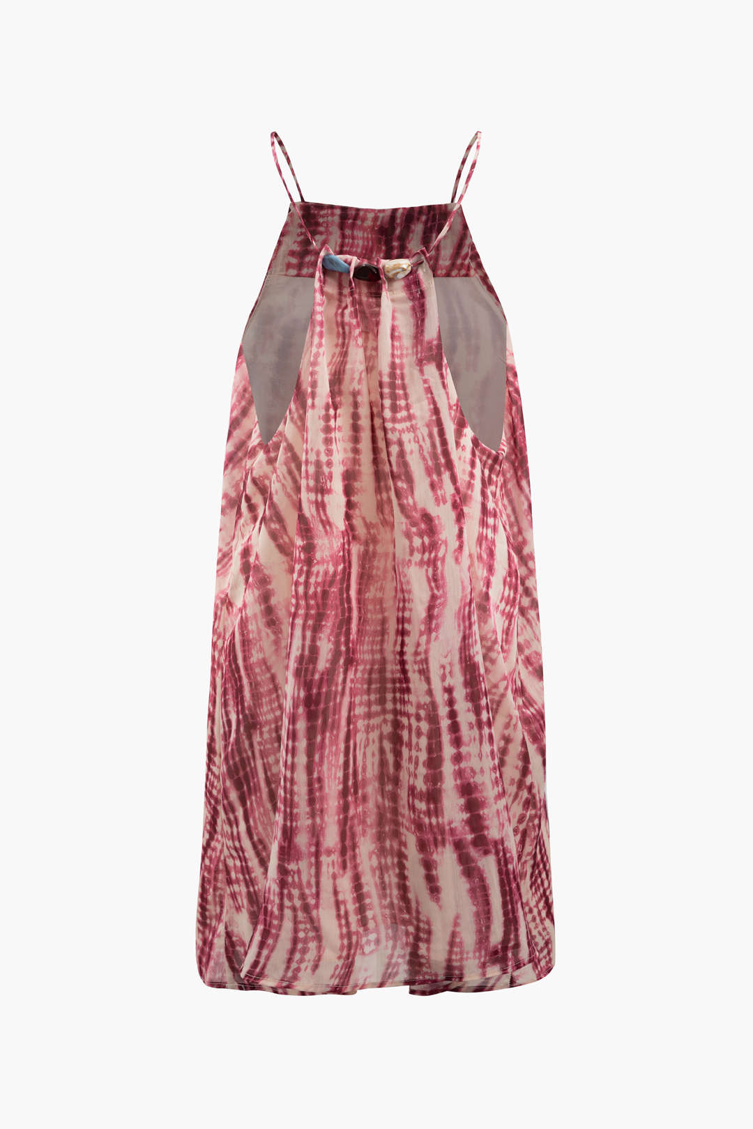 Tie Dye Beaded Detail Mini Dress