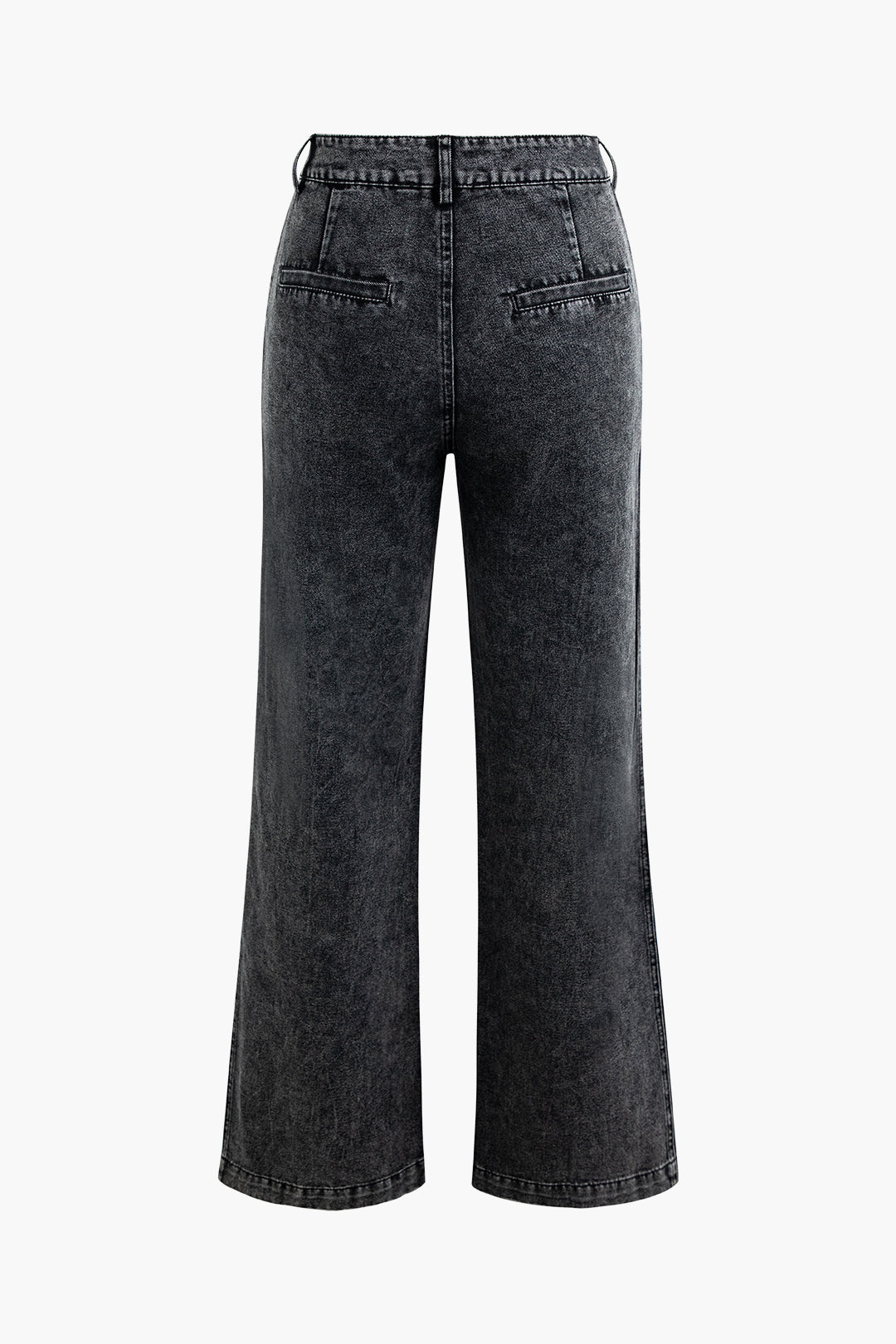 High Waisted Pocket Wide Leg Jeans