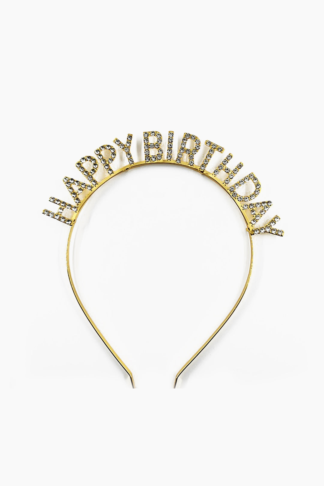 Happy Birthday Rhinestone Embellished Headband