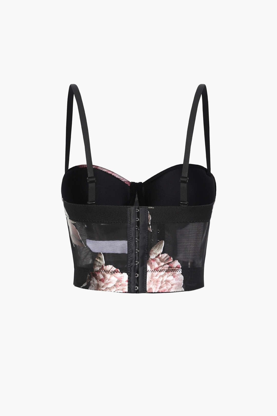 Floral Print Bustier Top