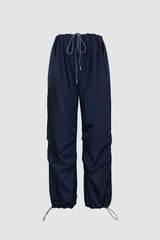 Drawstring Straight Leg Cargo Pants