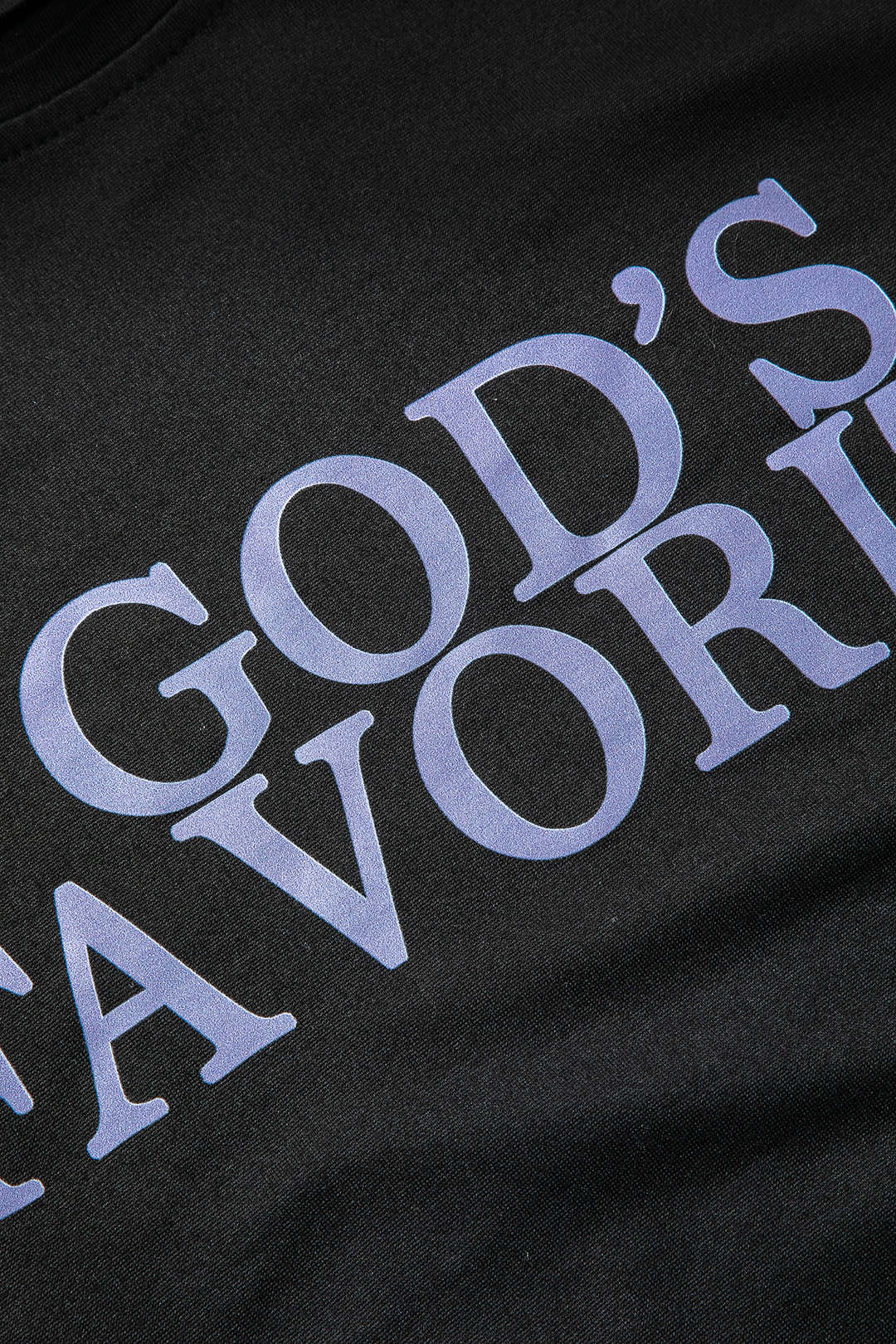 GOD'S FAVORITE Print Crop T-shirt