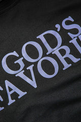 GOD'S FAVORITE Print Crop T-shirt