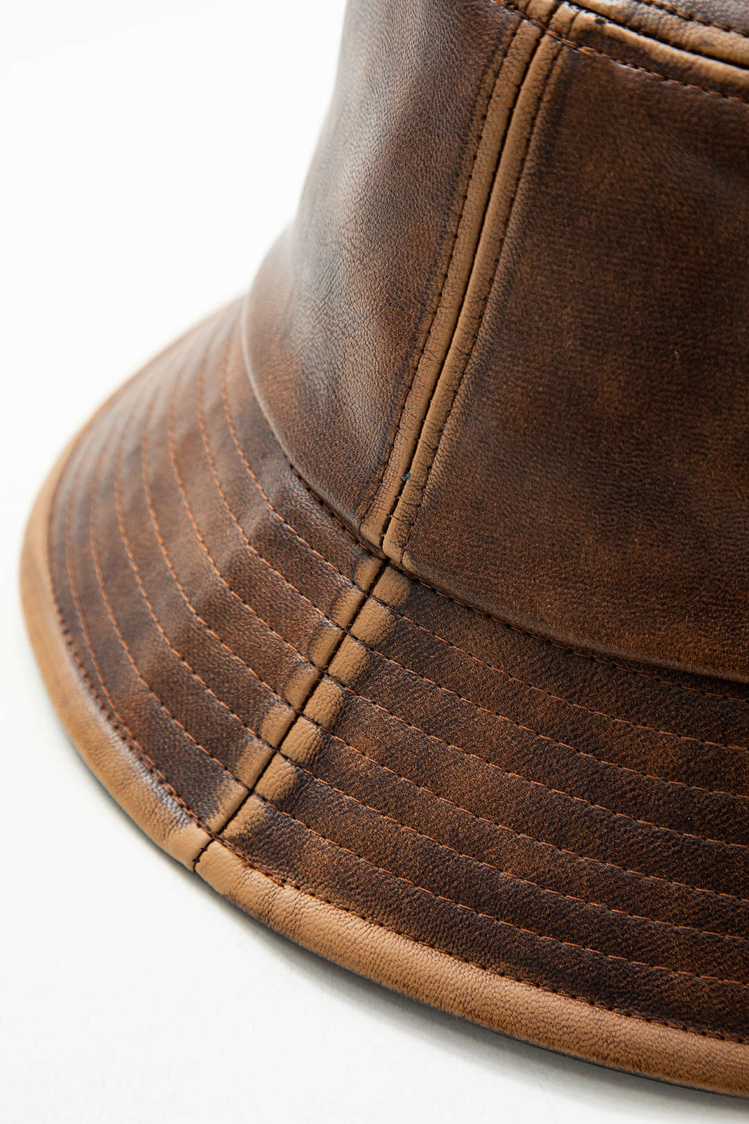 Faux Leather Bucket Hat