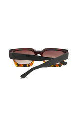 Leopard Print Square Frame Sunglasses