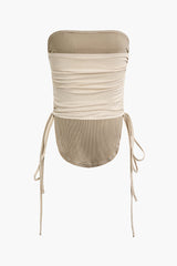 Drawstring Side Tube Top