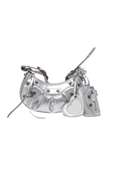 Rivet Metallic PU Leather Shoulder Bag