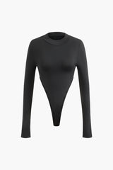 Mock Neck Long Sleeve Bodysuit