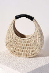 Round Braided Tote Bag