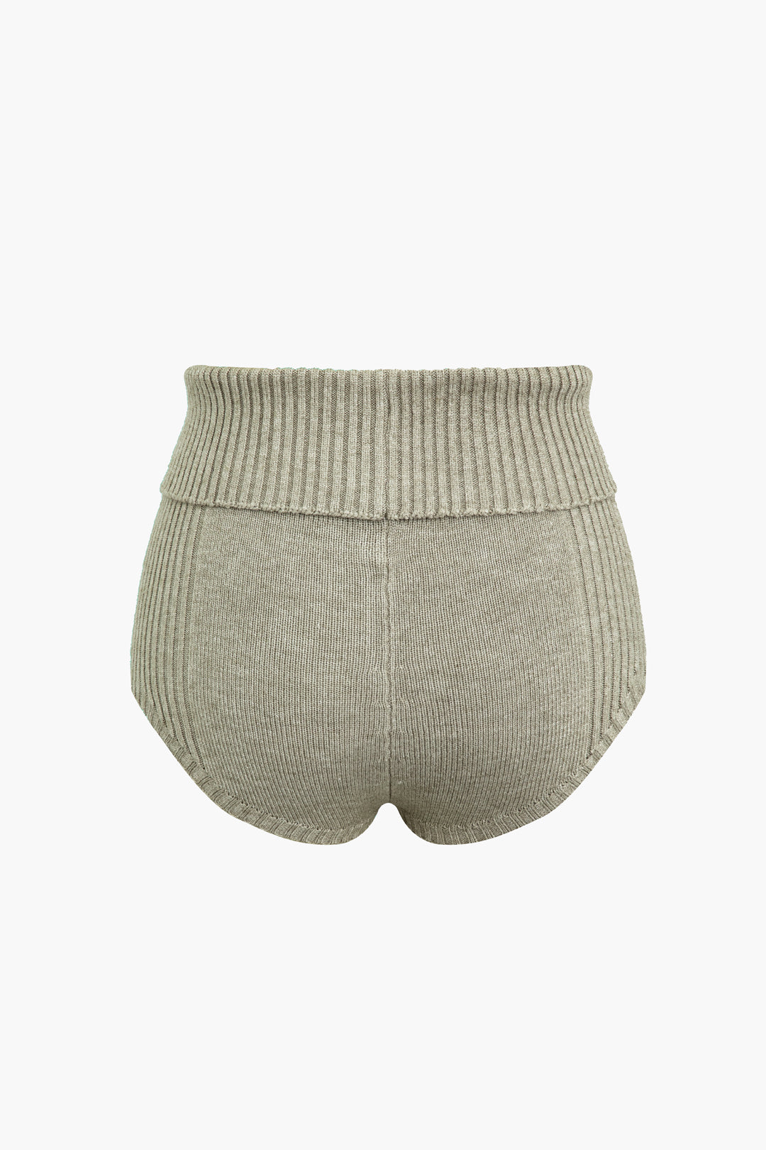 Foldover Waist Knit Shorts