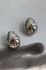 Metal Drop Shaped Earrings