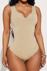 Solid Sleeveless Bodysuit