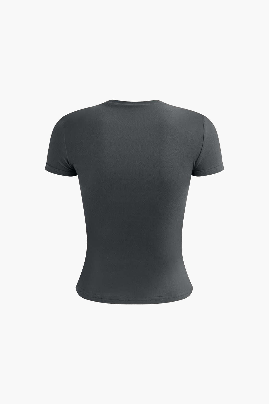 Solid Round Neck T-shirt