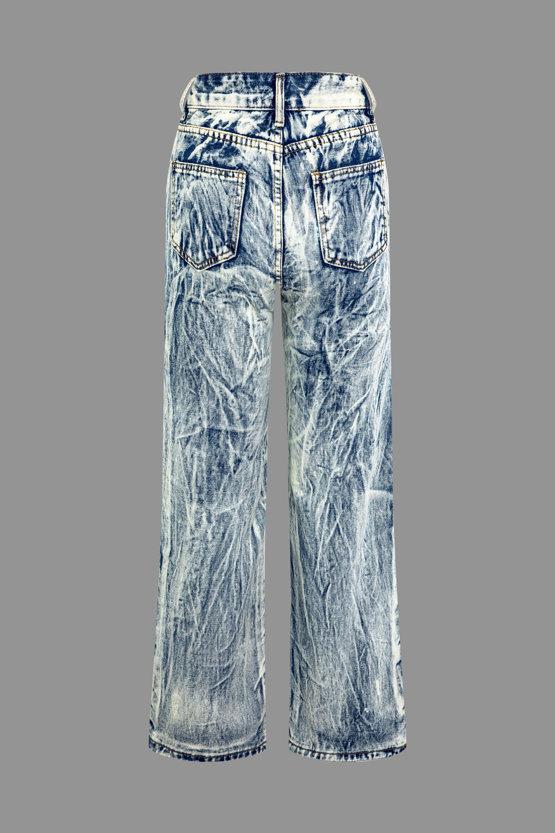 Tie Dye Straight Leg Jeans