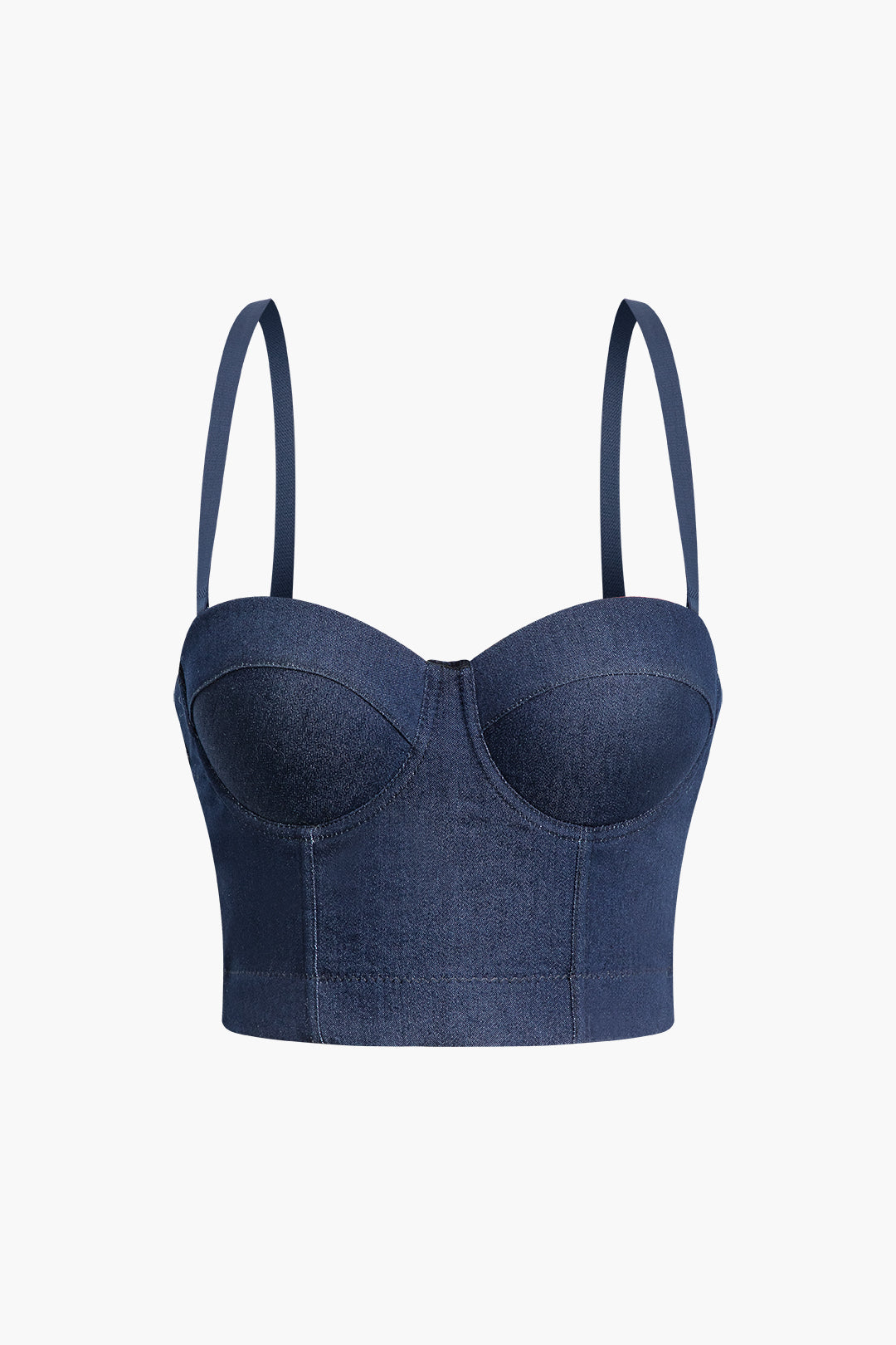 Hook And Eye Denim Bustier Cami Top