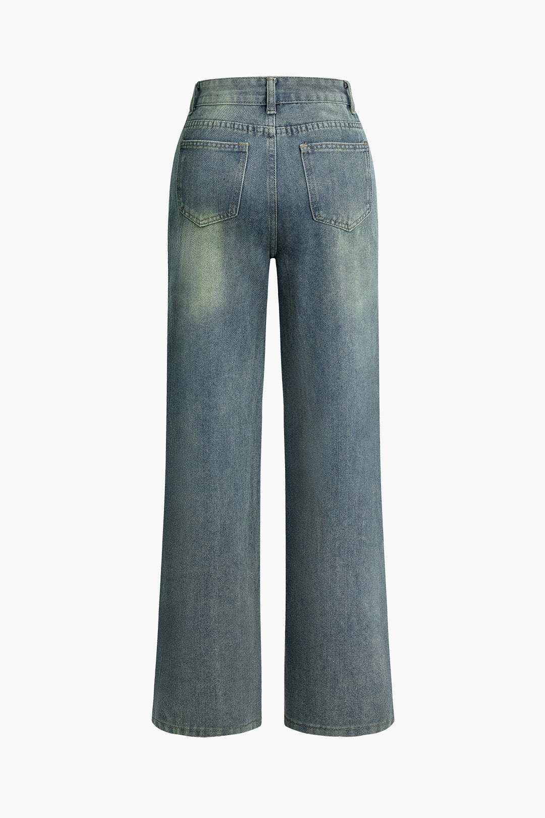 Faded Straight Leg Jeans