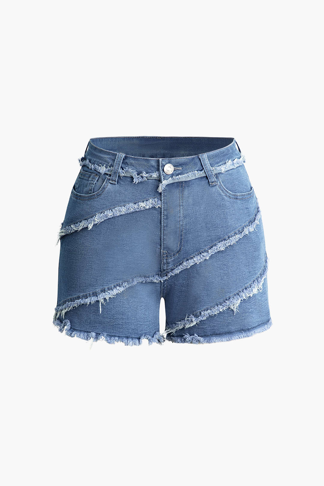 Frayed Denim Shorts