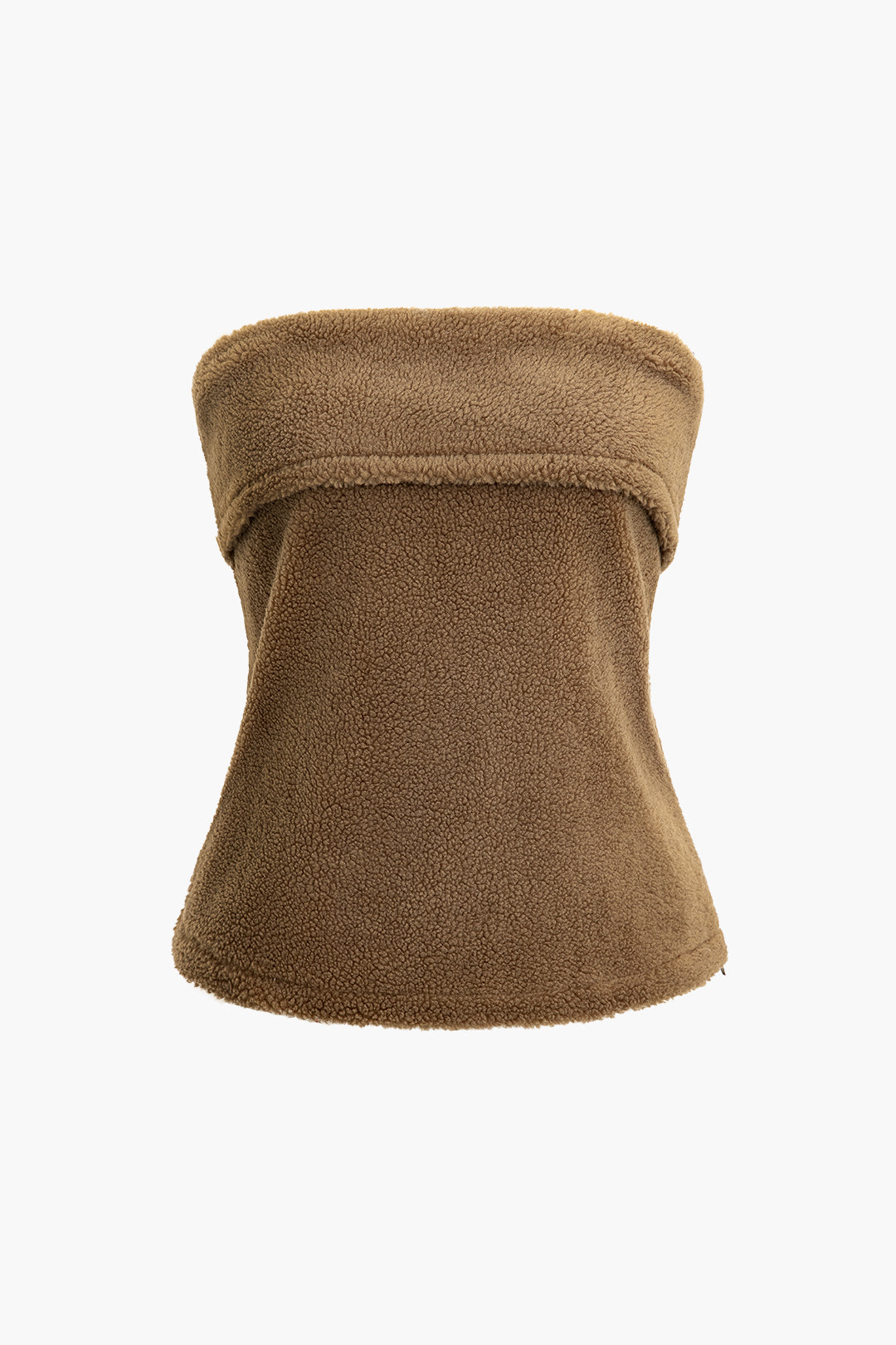 Fleece Strapless Tube Top