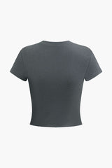 Solid Crop T-shirt