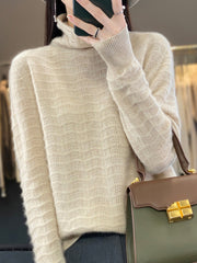 Cindy Women Pile Collar Knitted Sweater