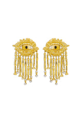 Tassel Evil Eye Earrings