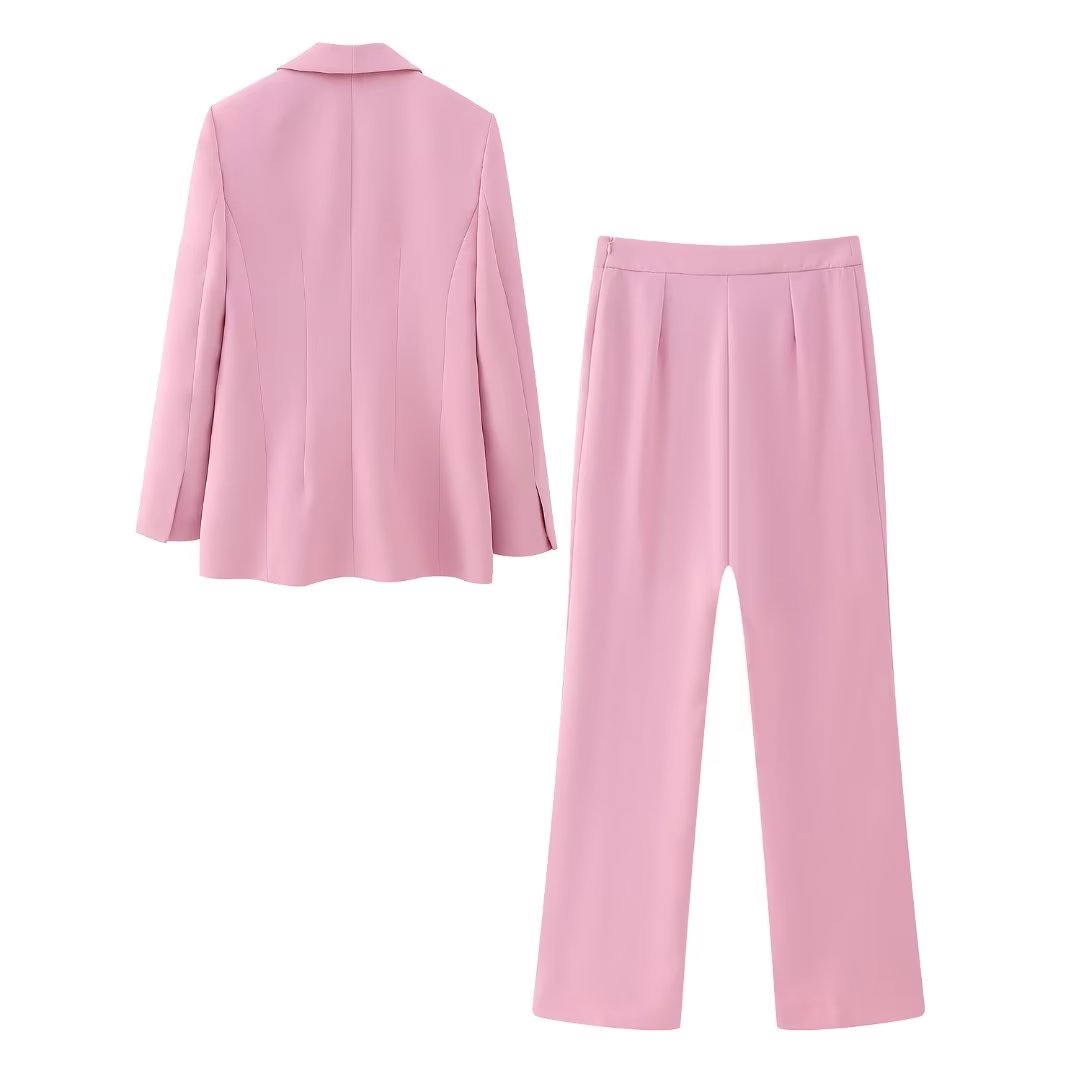 London Pink Suit Two Piece Set