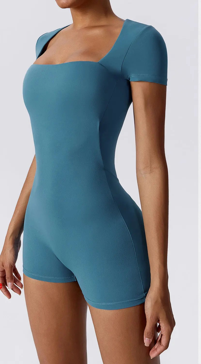 Yoga Short One Piece Sports Suit