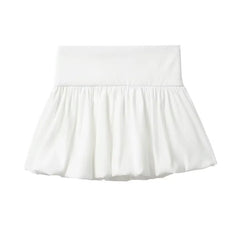 Y2K Pleated Bubble Mini Skirt