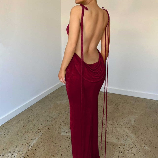 Backless Maxi Dress