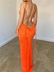 Backless Maxi Dress