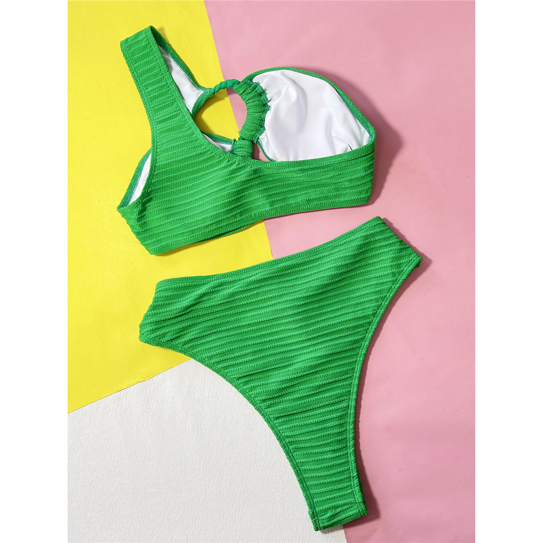 Carmen Cut Out One Shoulder Bikini