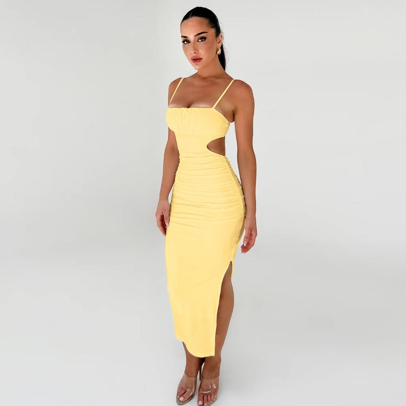 Dana Backless Cut Out Bodycon Maxi Dress