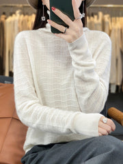 Cindy Women Pile Collar Knitted Sweater