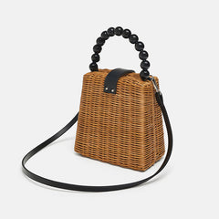 Connie Woman Mini Rattan Handbag