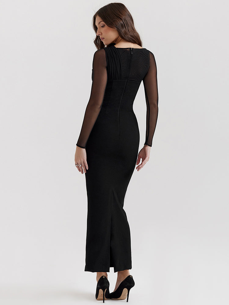 Beatrice Hollow Out Bodycon Sexy Maxi Dress