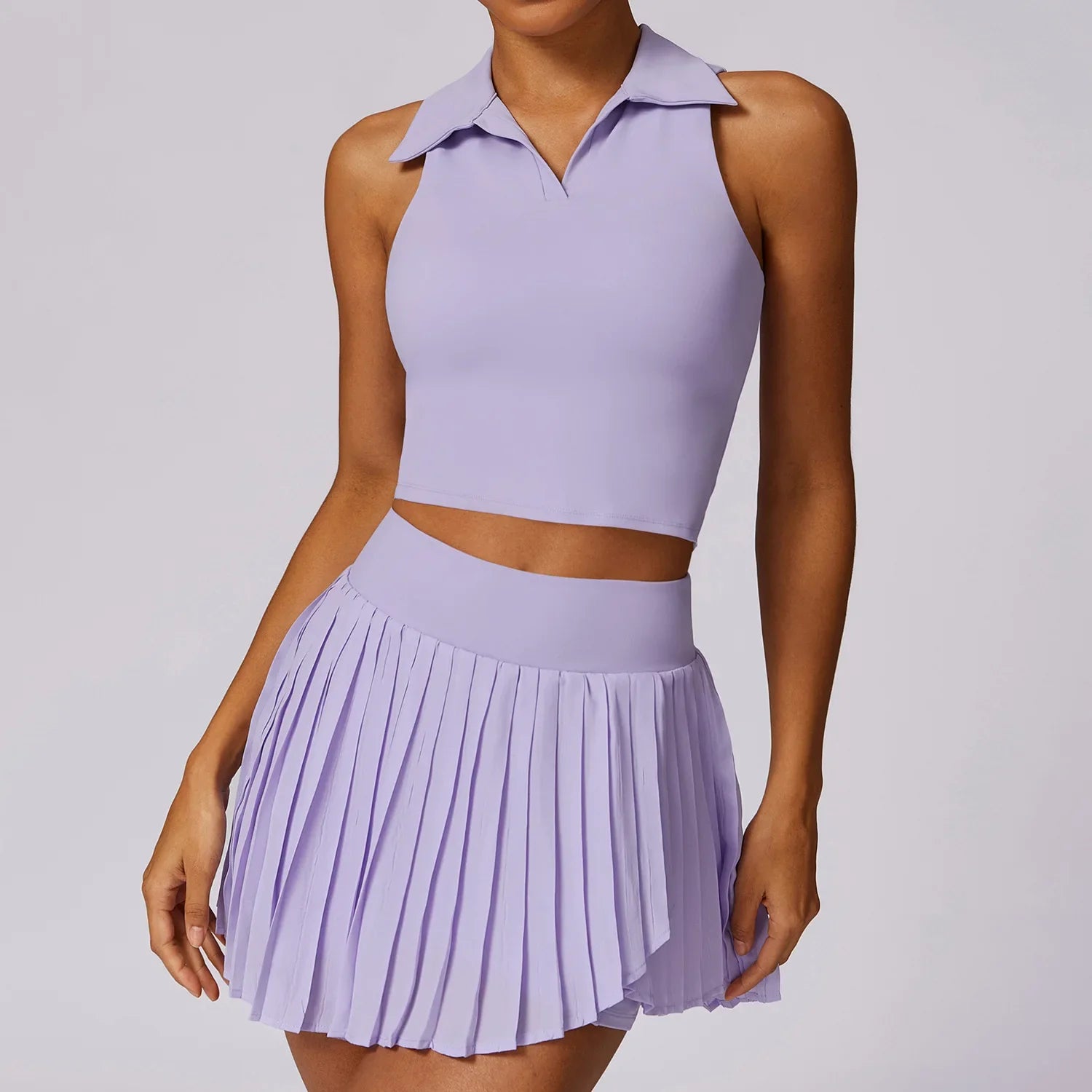 Summer Outdoor Leisure Tennis Skirt Set