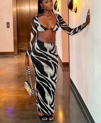 Zebra Stripe Two Piece Set