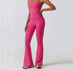 Versatile Yoga Flared Pants Jumpsuit