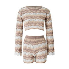 Bohemian Summer Knitted Two Piece Set