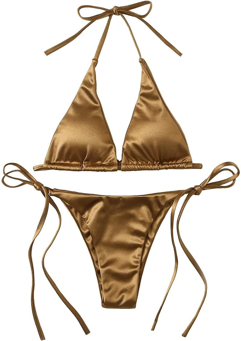 Metallic Two Piece Bikini