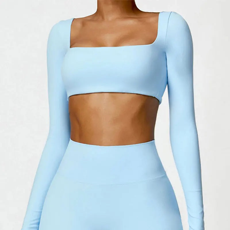 Yoga Long sleeved Cropped Top