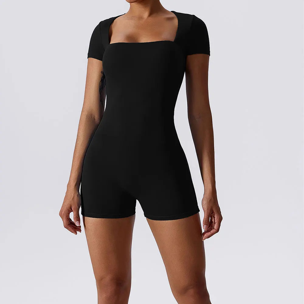 Yoga Short One Piece Sports Suit