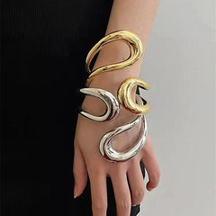 Geometric Open Bangle and Choker