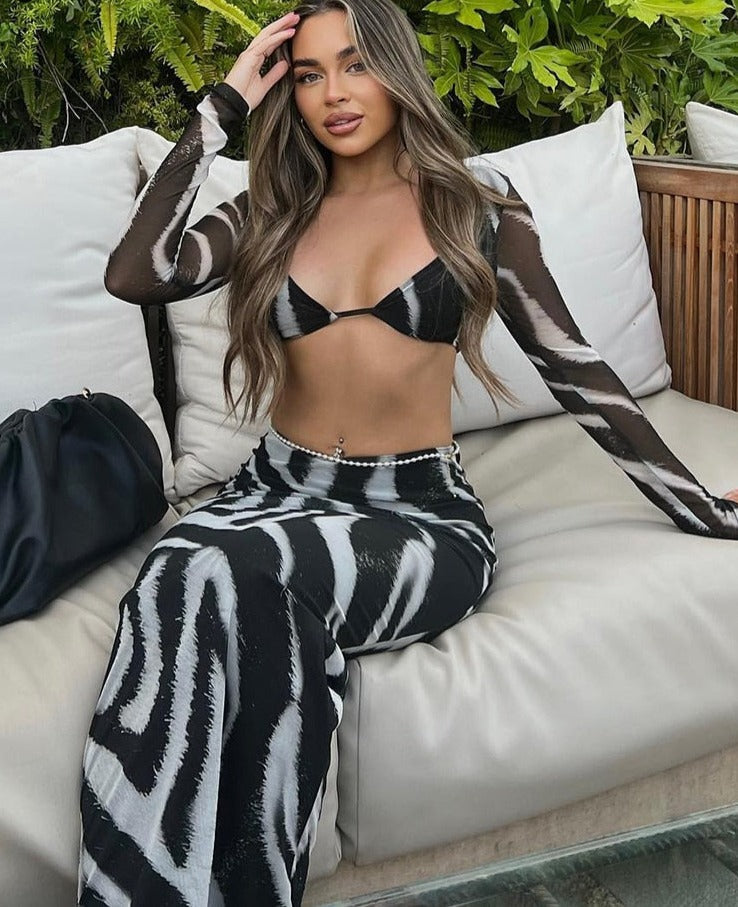 Zebra Stripe Two Piece Set