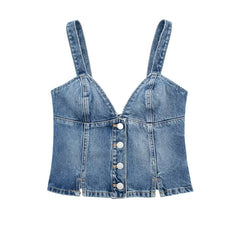 Y2K Denim Top