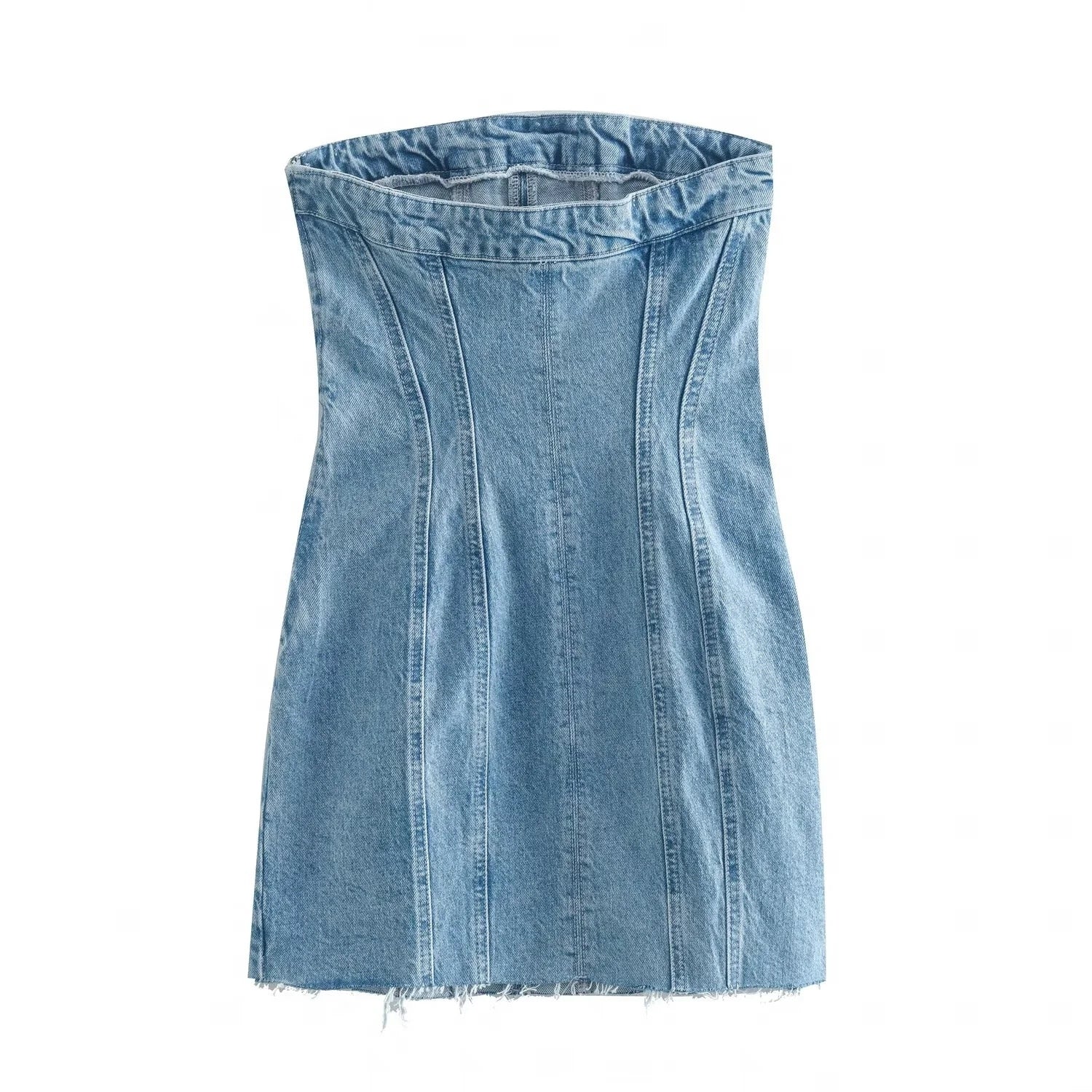 Blue Denim Mini Dress