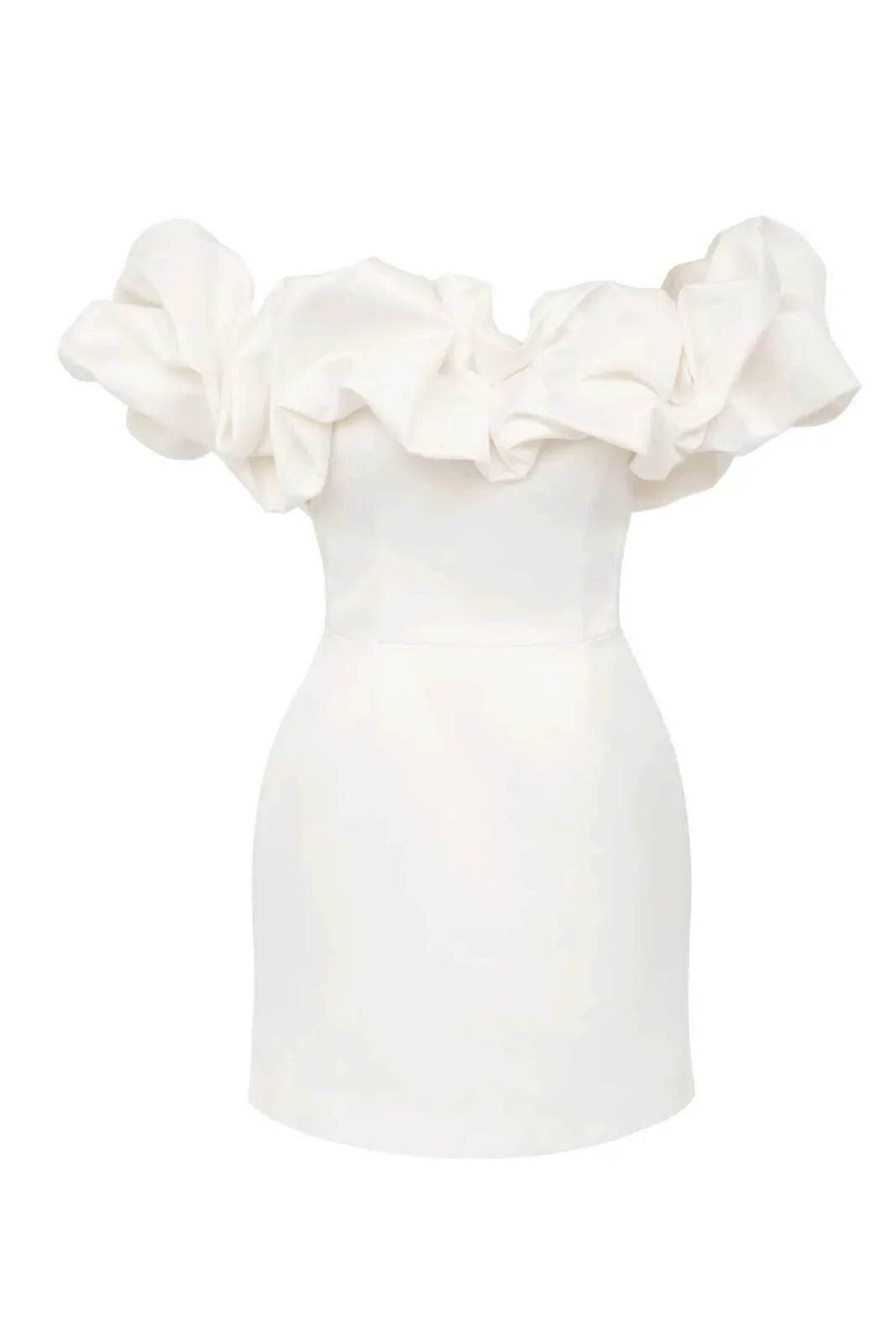 Vintage Ruffle Mini Bodycon