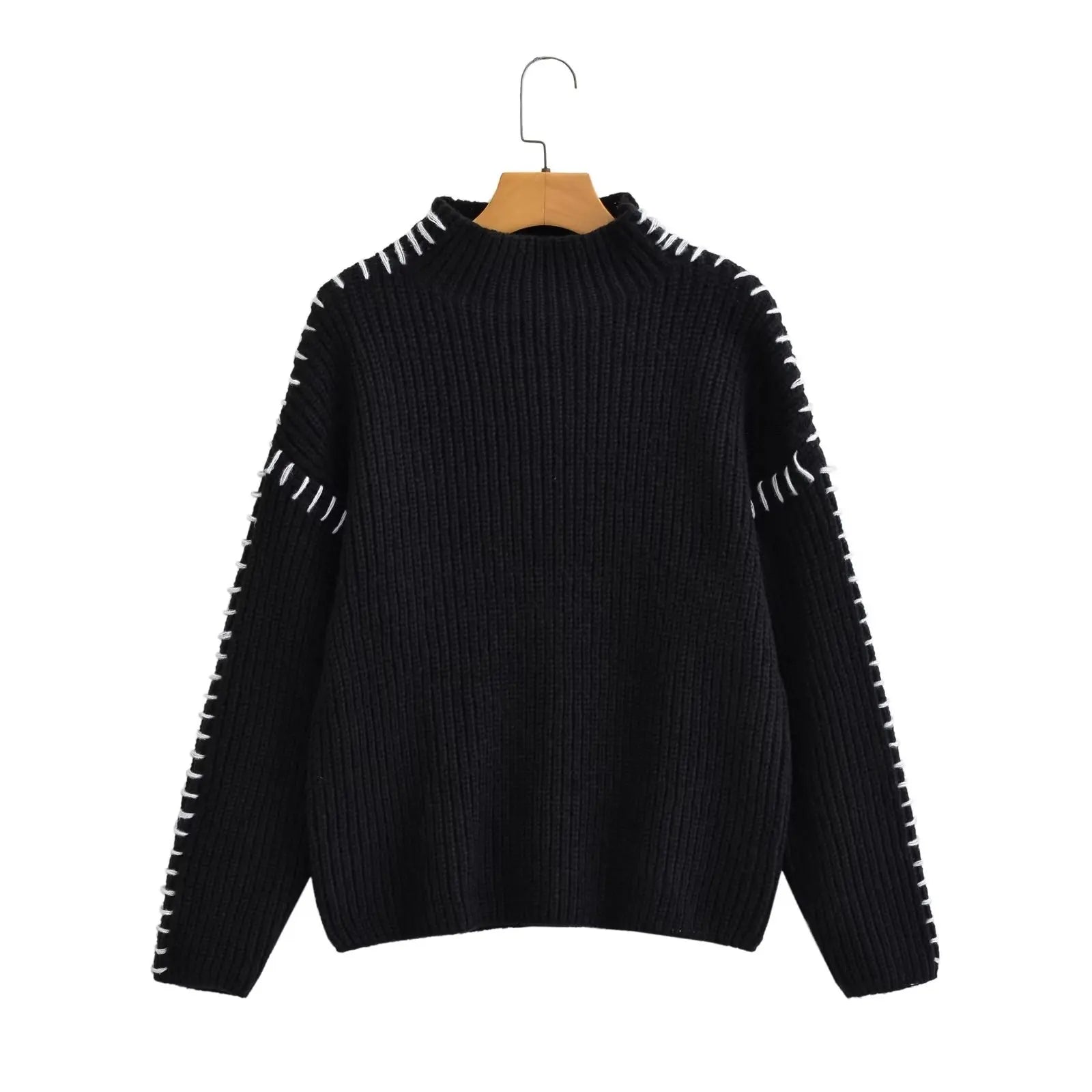 Turtleneck Vintage Long Sleeve Sweater