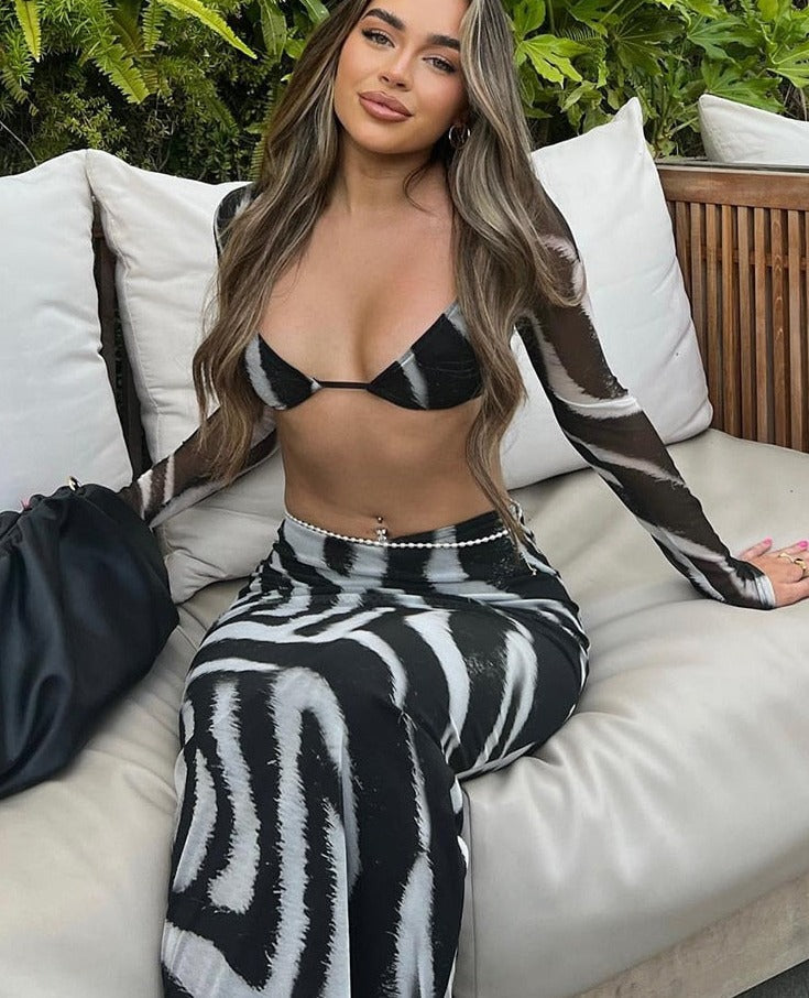 Zebra Stripe Two Piece Set