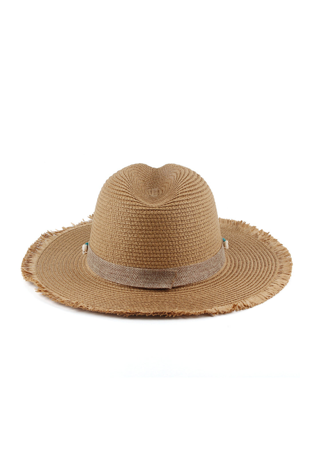 Tassel Shell Detail Straw Cowboy Hat